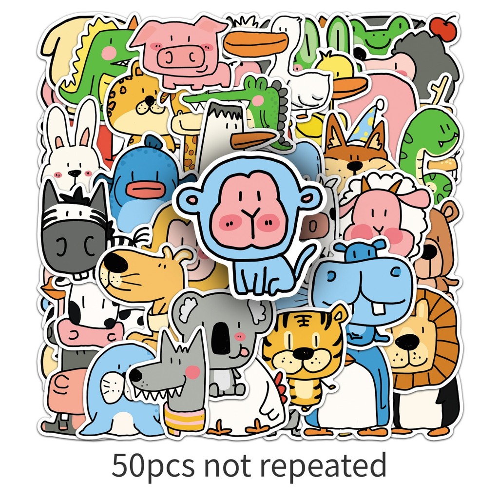 Pet Supplies Zoo - 50 листов наклеек с животными из