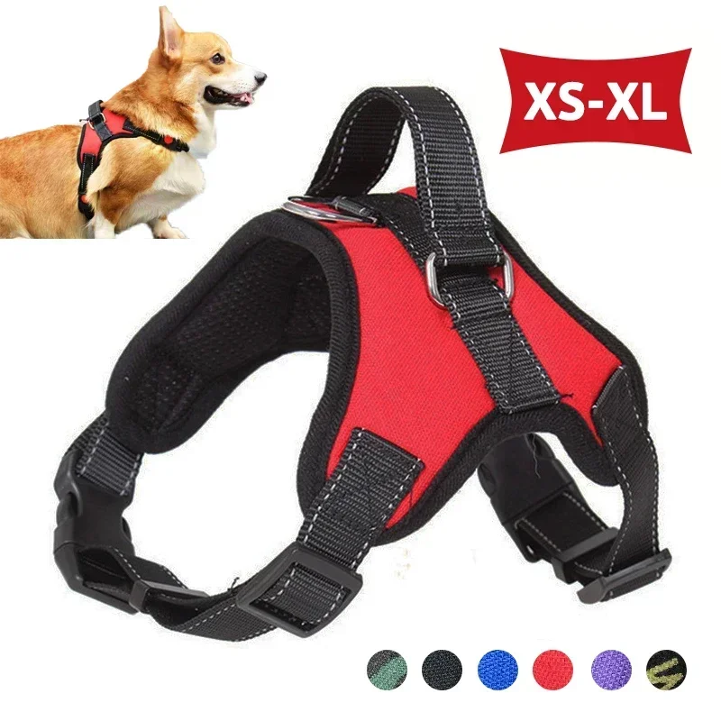 No Pull Dog Harness - Шлейка для собак с отражающими элементами,