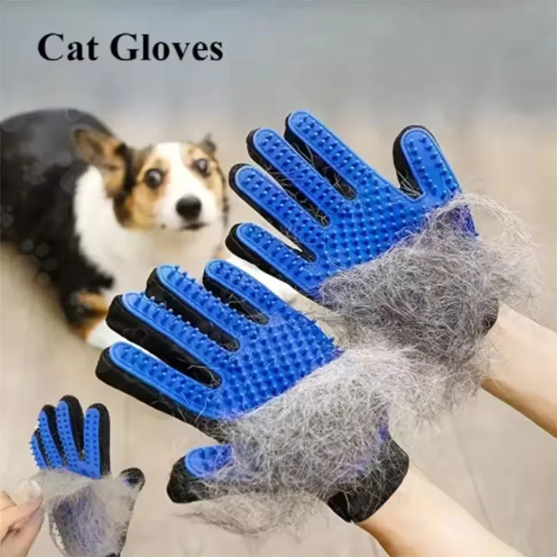 Pet Hair Remover Brush - Перчатка-щетка для удаления шерсти домашних животных,